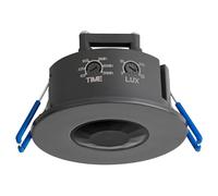 SEBSON Rilevatore di Movimento da Incasso per Interni - Montaggio a Soffitto, LED adatto, Programmabile - Sensore di Movimento 8m/360°, Ø75x45mm, IP20