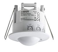 SEBSON Rilevatore di Movimento per Luci 220V Interni - Set da 2, LED adatto | Montaggio ad Incasso a Soffitto, programmabile, 2-12m/ 360°, Sensore alta Frequenza