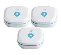 SEBSON Rivelatore d'Acqua Mini, Batteria lungo termine 10 Anni | Sensore di Allarme perdite di Acqua, Anti Allagamento, senza fili, 60x60x24.2mm - Set da 3