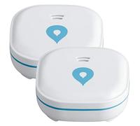 SEBSON Rivelatore d'Acqua Mini, Batteria lungo termine 10 Anni | Sensore di Allarme perdite di Acqua, Anti Allagamento, senza fili, 60x60x24.2mm - Set da 2