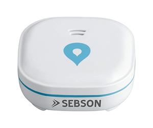 SEBSON Rivelatore d'Acqua Mini, Batteria lungo termine 10 Anni | Sensore di Allarme perdite di Acqua, Anti Allagamento, senza fili, 60x60x24.2mm - Set da 3