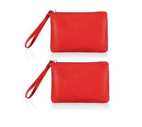 SeBUCUOO Confezione da 2 mini trousse per cosmetici, organizer per borsette, portamonete con cerniera, per cambio auto, piccolo cinturino per periodo essenziale, piccola pochette da 11,4 x 16,5 cm,
