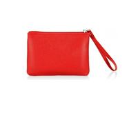 SeBUCUOO Pochette da 11,4 x 16,5 cm, in pelle, con chiusura a cerniera, per monete da donna, Rosso, Borse Organizer Borse