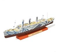 SEBUNAS 1/1250 HMT Olympic Cruise Ship Model Classic Alloy Metal Diecast Boat Model Legendary British Cruise con espositore in venature del legno Adatto per collezione o regalo per adulti