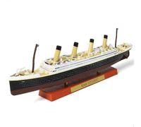 SEBUNAS 1/1250 RMS Titanic Modello di nave da crociera in lega di metallo pressofuso classico Modello di barca leggendaria crociera britannica con supporto espositivo in legno Adatto per collezione