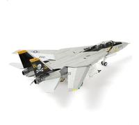 SEBUNAS 1/72 Scala F14 Tomcat Aircraft Model US Navy Jolly Roger VF-84 Fighter Jet Miniature Metal Die-cast Airplane Model Kit per gli appassionati di aviazione militare Adulti Collezione o regalo