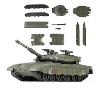SEBUNAS Carro armato militare Merkava in scala 1:72, modello di costruzione rapida, veicolo corazzato dello stato israeliano, Merkava, modello di costruzione per carro armato da combattimento (13