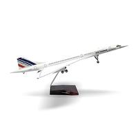 SEBUNAS Concorde in scala 1/125 modello di aeromobile di linea Supersonic Air in miniatura per la Francia Metallo Diecast Airplane Model Kit per adulti appassionati di aviazione collezione e regalo