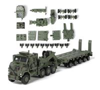 SEBUNAS Kit di montaggio rapido per serbatoio in plastica da 1/72 OshKosh M1070 (verde) come decorazione da collezione, giocattolo regalo per bambini adolescenti e adulti (124 pezzi)
