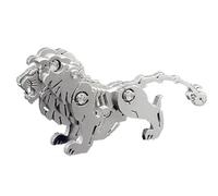 Sebunas Leone meccanico 3D Metal puzzle Modello metallico 3D Kit Modello di assemblaggio sottile meccanico Adatto ad adulti e adolescenti, migliora la capacità pratica, decorazioni creative