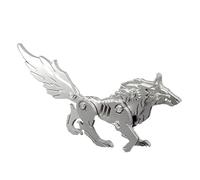 Sebunas Meccanico Siberian Wolf 3D Metal Puzzle Kit Modello metallico Kit Dispositivo Modello di assemblaggio fine meccanico Adatto ad adulti e adolescenti, migliora le capacità pratiche