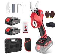 Secatore Elettrico Senza Fili, 50mm, Secatore Elettrico con Display LCD, Secatore a Batteria 3000mAh, Lame Sharp SK5, Motore Senza Spazzole, Tagliarami Elettrico per Vite, Arbusti, Rami