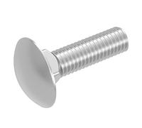 SECCARO Bullone a testa tonda M8 x 30 mm, acciaio inox V2A VA A2, DIN 603 / ISO 8677, testa traliccio con collo quadro, 20 pezzi