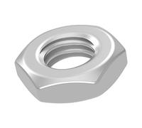 SECCARO Dadi esagonali M12, in acciaio inox V2A VA A2, piatti, DIN 439, bassi, forma B, 20 pezzi