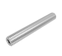 SECCARO Perni filettati con attacco conico M8 x 55 mm, in acciaio inox V2A VA A2, DIN 913/ISO 4026, esagonali, 20 pezzi