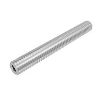 SECCARO Perni filettati con taglio ad anello, M5 x 40 mm, in acciaio inox V2A VA A2, DIN 916/ISO 4029, esagonali, 20 pezzi