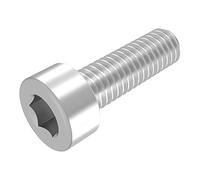 SECCARO vite a testa cilindrica M5 x 16 mm, acciaio inox V2A VA A2, DIN 912/ISO 4762, cava esagonale, completamente filettato, 20 pezzi