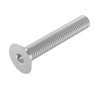 SECCARO Vite a testa svasata M10 x 60 mm, acciaio inox V2A VA A2, DIN 7991 / ISO 10642, esagono incassato, 20 pezzi