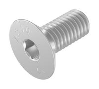 SECCARO Vite a testa svasata M6 x 14 mm, acciaio inox V2A VA A2, DIN 7991 / ISO 10642, esagono incassato, 20 pezzi
