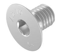 SECCARO Vite a testa svasata M8 x 12 mm, acciaio inox V2A VA A2, DIN 7991 / ISO 10642, esagono incassato, 20 pezzi