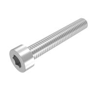 SECCARO Vite cilindrica M10 x 60 mm, in acciaio inox V2A VA A2, DIN 912/ISO 4762, filettatura totale, 20 pezzi