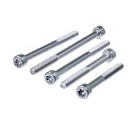 SECCARO Vite cilindrica M10 x 60 mm, in acciaio inox V2A VA A2, ISO 14579/DIN 912, TX/esagono incassato, filettatura parziale, 20 pezzi