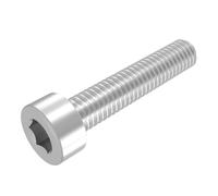 SECCARO Vite cilindrica M3 x 16 mm, in acciaio inox V2A VA A2, DIN 912/ISO 4762, filettatura totale, 20 pezzi