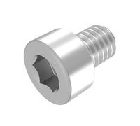 SECCARO Vite cilindrica M3 x 4 mm, in acciaio inox V2A VA A2, DIN 912/ISO 4762, filettatura totale, 20 pezzi