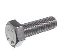 SECCARO Vite esagonale M14 x 35 mm, in acciaio Inox V2A VA A2, DIN 933 / ISO 4017, a sei facce esterne, 20 pezzi