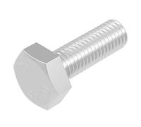 SECCARO vite esagonale M8 x 25 mm, acciaio inox V2A VA A2, DIN 933/ISO 4017, esagono esterno, 20 pezzi