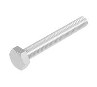 SECCARO vite esagonale M8 x 60 mm, acciaio inox V2A VA A2, DIN 933/ISO 4017, esagono esterno, 20 pezzi