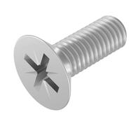 SECCARO Vite svasata M6 x 16 mm, in acciaio inox V2A VA A2, DIN 965, Phillips/PZ, filettatura completa, 20 pezzi