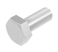 SECCARO Viti a testa esagonale, M10 x 25 mm, in acciaio inox V2A VA A2, DIN 933/ISO 4017, esagonali esterni, 20 pezzi