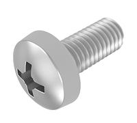SECCARO Viti a testa piatta M5 x 12 mm, in acciaio inox V2A VA A2, DIN 7985/ISO 7045, a croce (PZ), 20 pezzi