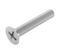 SECCARO Viti a testa svasata M3 x 18 mm, in acciaio inox V2A VA A2, DIN 965, con impronta a croce/PZ, filettatura completa, 20 pezzi