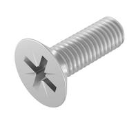 SECCARO Viti a testa svasata M4 x 12 mm, in acciaio Inox V2A VA A2, DIN 965, con impronta a croce/PZ, filettatura completa, 20 pezzi