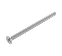 SECCARO Viti a testa svasata M6 x 100 mm, in acciaio inox V2A VA A2, DIN 965, Phillips PZ, filettatura completa, 20 pezzi