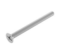 SECCARO Viti a testa svasata M8 x 100 mm, in acciaio inox V2A VA A2, DIN 965, Phillips PZ, filettatura completa, 20 pezzi