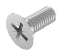 SECCARO Viti a testa svasata M8 x 20 mm, in acciaio inox V2A VA A2, DIN 965, Phillips PZ, filettatura completa, 20 pezzi