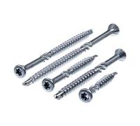 SECCARO Viti per costruzione in legno con testa decorativa, 3,2 x 60 mm, in acciaio inox C1, punta e speluccatore, tx/esagono incassato, 100 pezzi