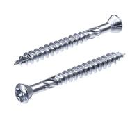 SECCARO Viti per terrazza in Acciaio Inossidabile C1 da 4 x 40 mm con Punta Tagliata e tacca di Taglio TX/Presa esalobata (Confezione da 200)