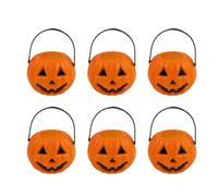Secchielli di Halloween per bambini, 6 pezzi, decorazione centrotavola per | Secchi per snack con manici per adolescenti adulti proprietari di case affittuari feste raduni casa infestata eventi casa