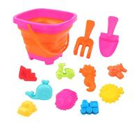 Secchielli Sabbia Per Bambini, Paletta Sabbia E Pala Per Bambini, Kit Costruzione Castelli Con Secchiello Piegevole, Giochi Estivi Da Esterno Per Scavare E Giocare Con La Sabbia