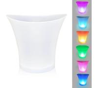 Secchiello altoparlante per Il Ghiaccio a LED 7L,Secchiello Ghiaccio Illuminato,Secchiello per Bottiglie Champagne,Colore Multiplo,Impermeabile,Funzionamento usb bluetooth ice ,bucket speacker