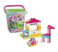 Secchiello Costruzioni 104 Pezzi con Adesivi e Piastra - Hello Kitty