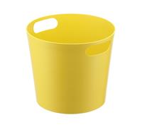 Secchiello da Terra in Alluminio Verniciato Dimensioni 25x h 22 cm in Alluminio colore Giallo giallo