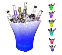 Secchiello del Ghiaccio Luci a LED da 7Lt Secchio Refrigerante Bevande Ricarica