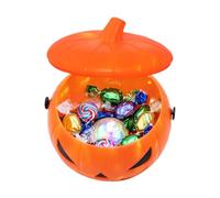 Secchiello di Halloween per Caramelle Secchiello Festivo per Sacchetti | Borsa con Luce a LED Per Feste Bambini e Ragazze Snack Natale Casa Viaggi Esterni Portico