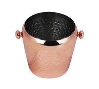 Secchiello Ghiaccio 1L Secchio Termico Ghiaccio in Acciaio Inox Effetto Martellato Secchiello Portaghiaccio per Cubetti di Ghiaccio e Ghiaccio Tritato 11,5 x 11,8 cm (Punta a martello da 1 litro in