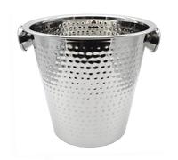 Secchiello Ghiaccio Acciaio Inox Secchio per il Vino 22cm Cestello Champagne